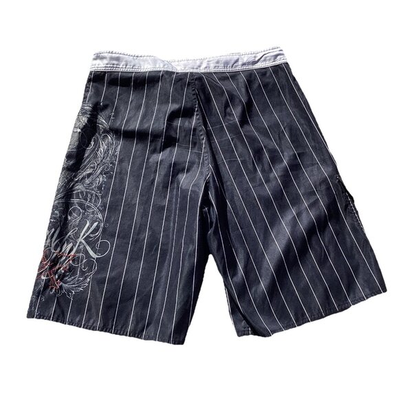 Miami Ink Men’s Board Shorts Swim Trunks Size 36 Y2K - Picture 2 of 7